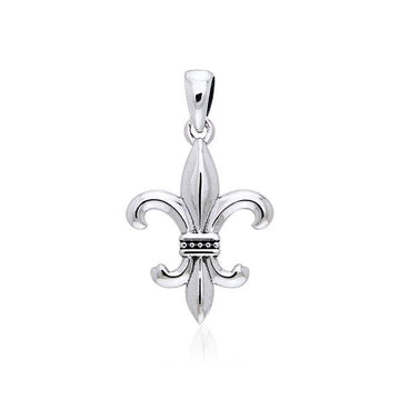 Fleur de Lis Silver Pendant TPD741 - Jewelry